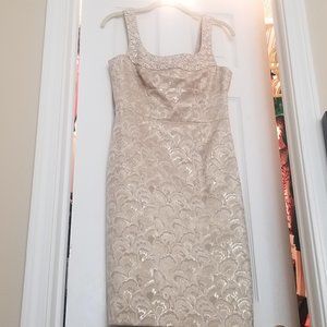 Maggy London Vintage Brocade Dress 6